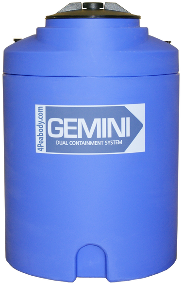 15 Gal Gemini Dual Containment® Tank - LPE SD 1.5 - Blue